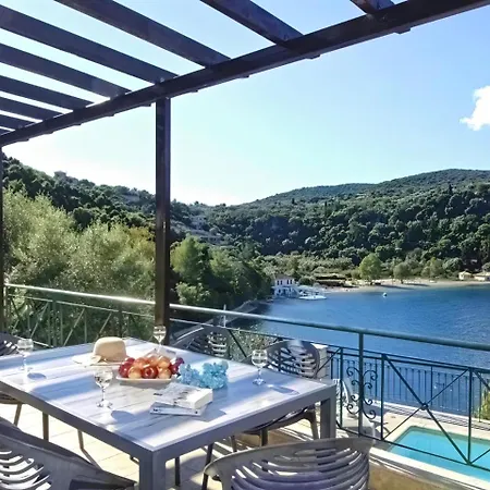 Argiri Meganisi - Seafront Luxury Villa, P-pool, Seaviews, Walk To Spartokhórion